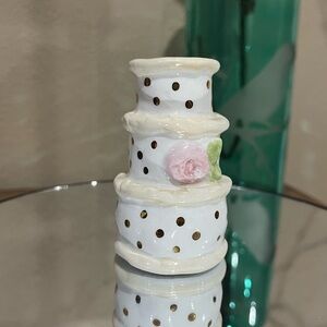 Glory Haus Ceramic Wedding Cake Charcuterie Board Topper, new!